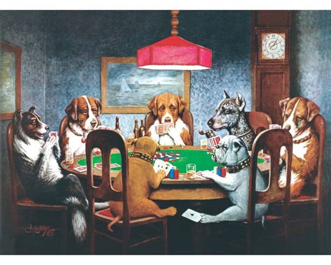 poker dogs art